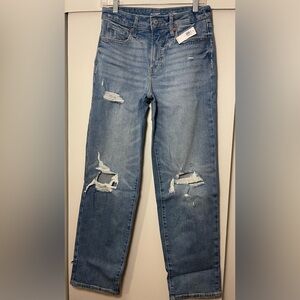NEW Old Navy Distressed, Highrise OG Loose Jeans: sz 4 - NWT
